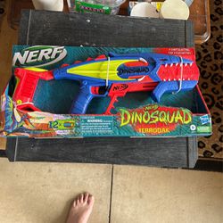 Brand new in box, Dino squad Nerf guns