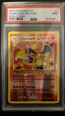 2016 Pokemon XY Evolutions Reverse Charizard PSA 9