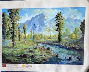 Limited Edition Giclee Print on Canvas ‘Rocky Creek Homestead’ Everett Spencer