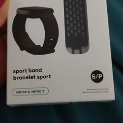 Fitbit Sense / Versa 3 Sport Band, Black