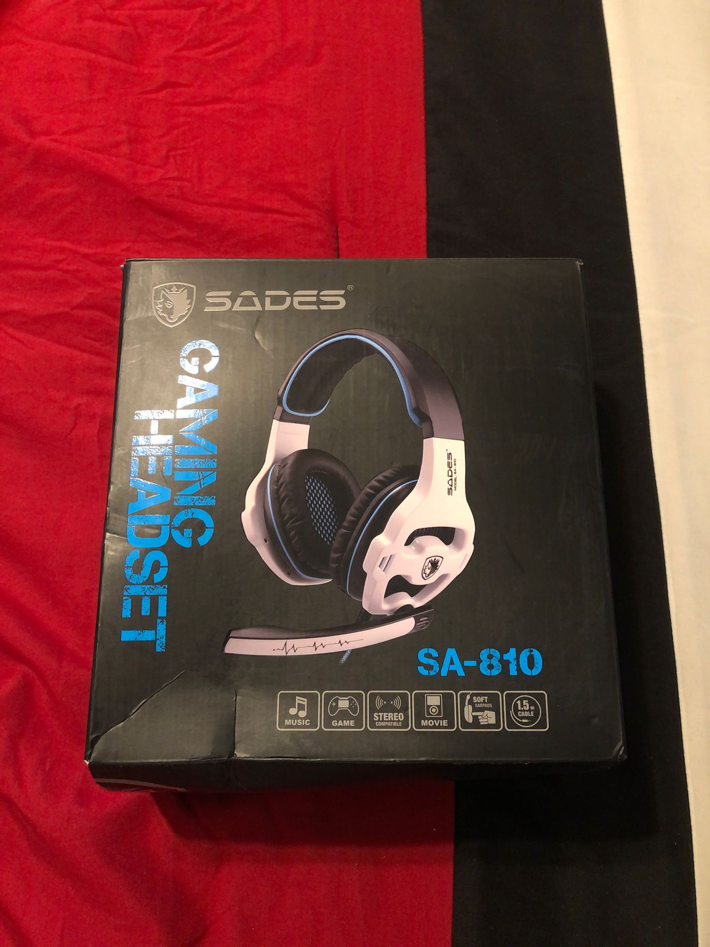 SADES Gaming Headset for Xbox One,PS4, PC Headphones with Microphone