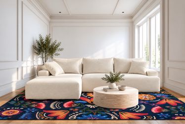 Boneless Couch, L Shaped Cloud Couches for Living Room, Comfy Fluffy Modular Sectional Sofa, Deep Seat Memory Foam Lounger with Left Facing Chaise, Fr