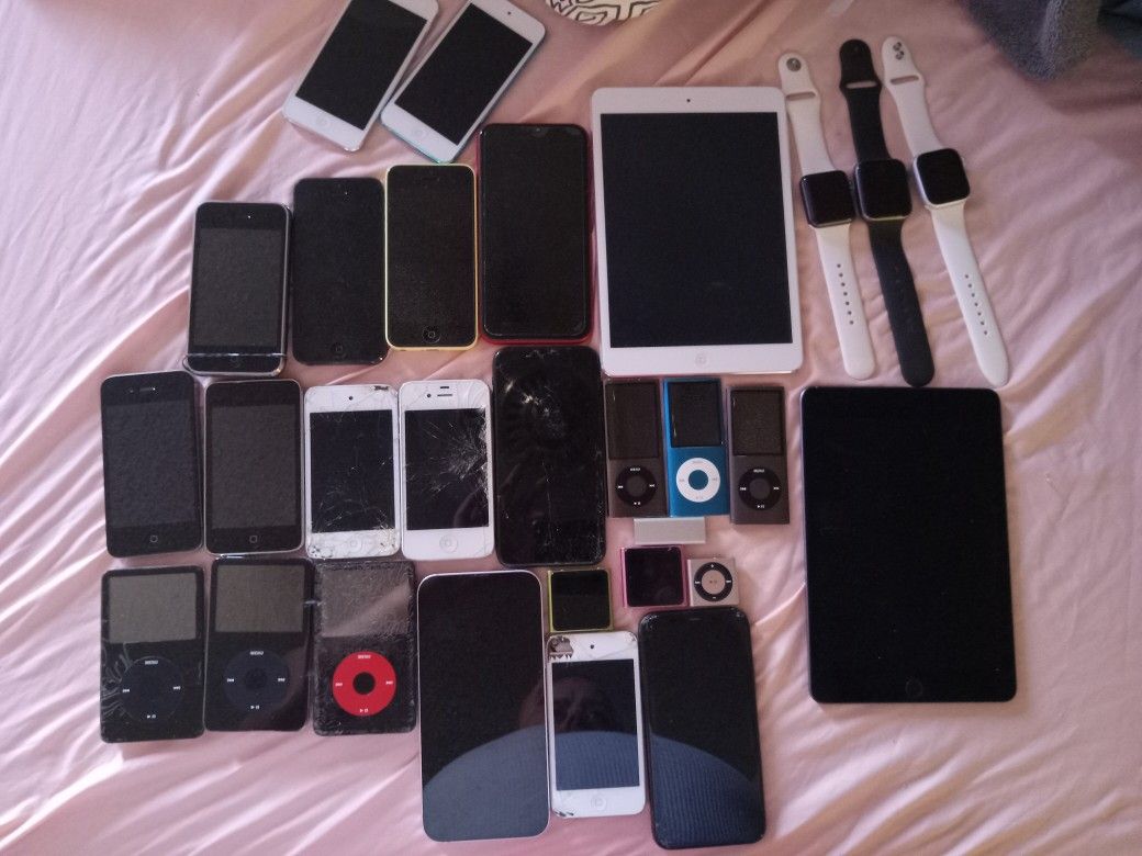 Iphones, Ipods, IPad, I Watches,  