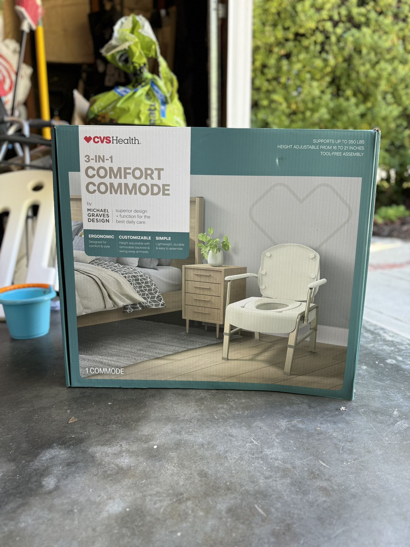 CVS 3 In 1 Comfort Commode By Michael Graves 