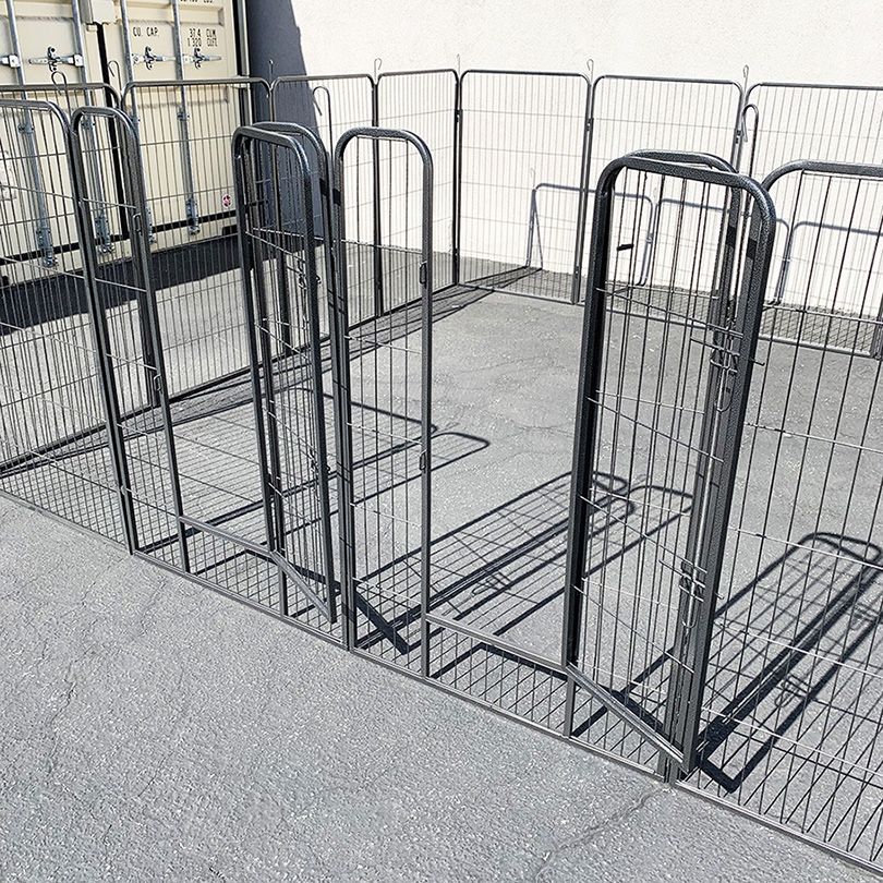 (Brand New) $250 Large 10x10ft Heavy Duty 48” Tall, 16-Panels Dog Playpen Pet Exercise Fence Crate Kennel 