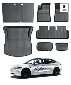 Tesla Model 3 Highland Floor Mats – 2024-2026, 8-Piece Set – New