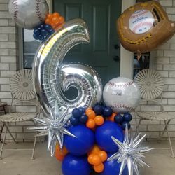 Houston Astros Baseball Balloons Decor