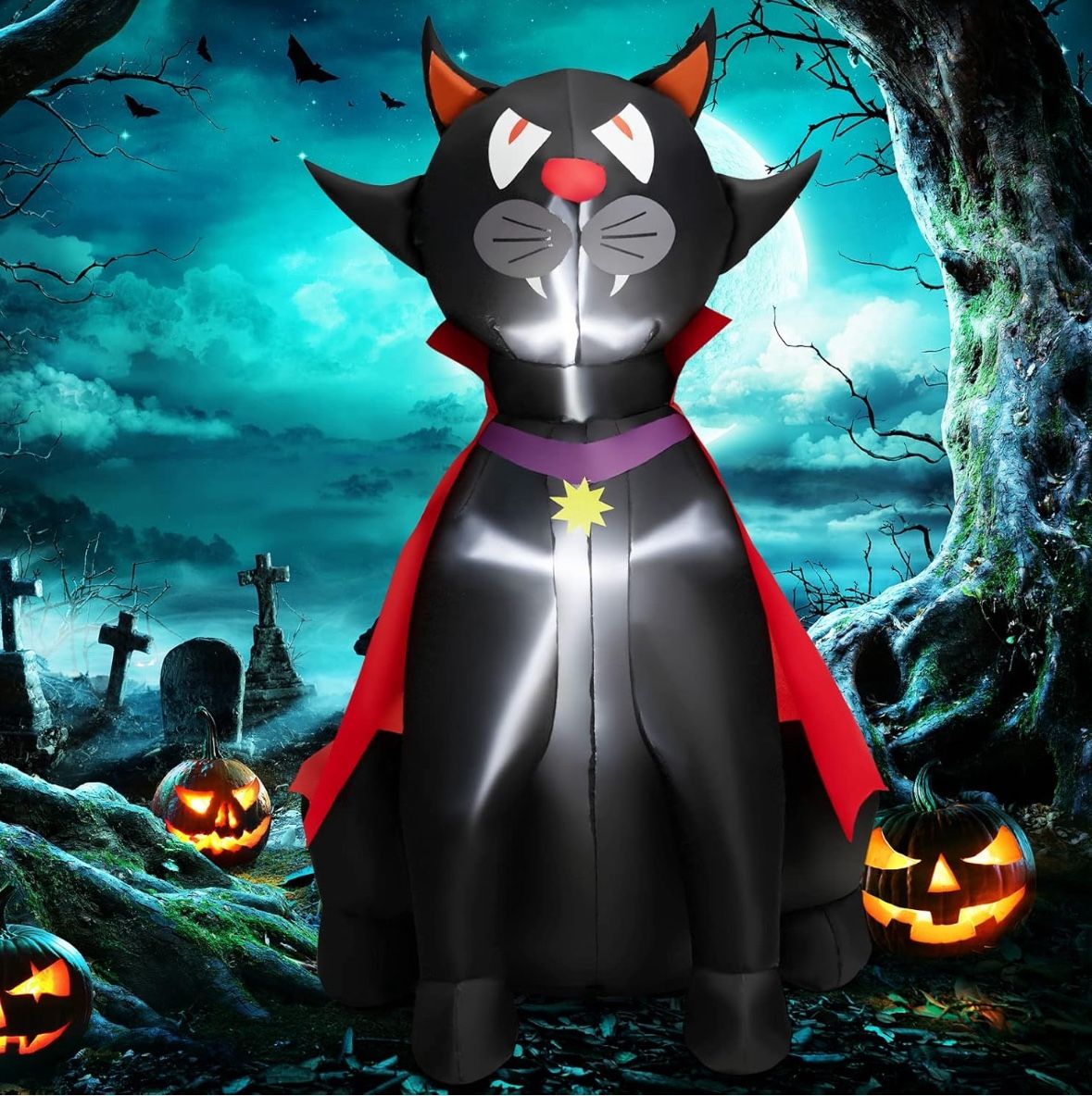 Halloween inflatable cat