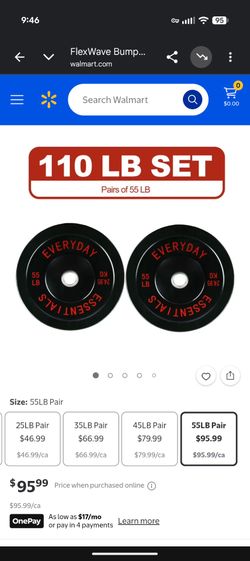 55lb olympic bumper plates (pair)