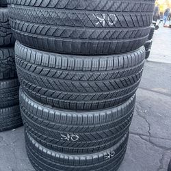 Set De Llantas Usadas En Muy Buenas Condiciones Marca Bridgestone 275/40 R22 Instaladas Y Balanceadas Por El Mismo Precio 
