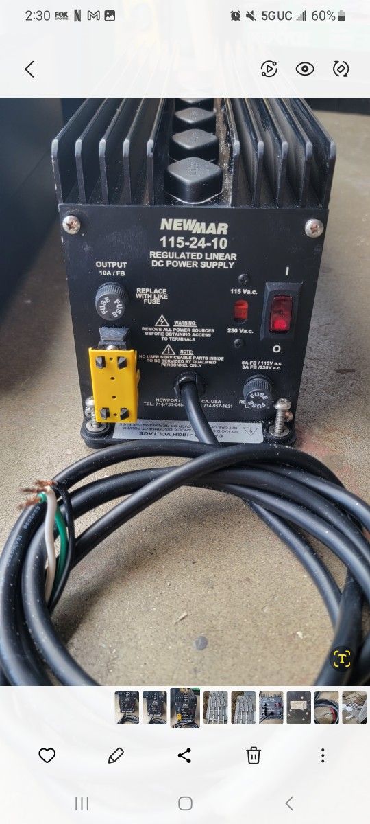 Newmar 115-24-10 Linear DC Power Supply