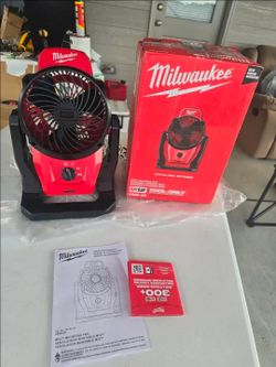 🔥$80 PRICE IS FIRM🔥 Milwaukee M12 12-Volt Cordless Jobsite Fan (Tool-Only)(NO BATTERY- NO CHARGER)