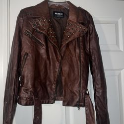 WilliamRast by Justin Timberlake & Trace Ayala Biker vegan leather jacket XS