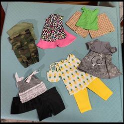 18” Doll Clothes ( All Outfits In Picture Included)