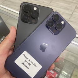 iPhone 14 Pro Max Unlocked. Cash Or $10 Down W Approval 