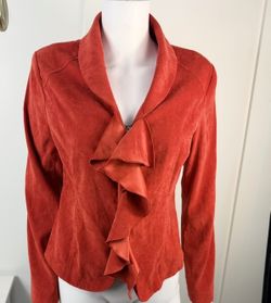 Cato Ruffle Front Blazer Jacket Size 8