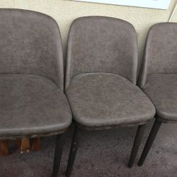 3 Brown Dining Chairs FREE