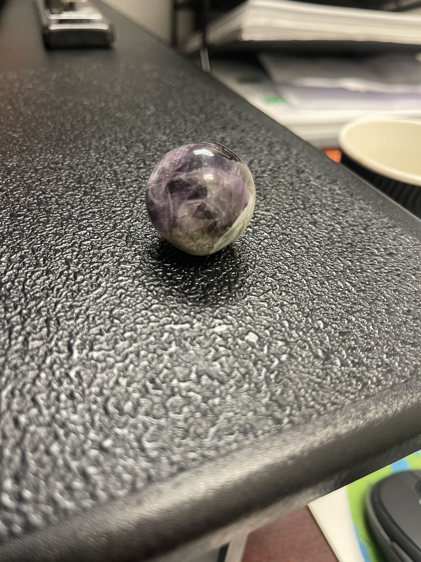 Chevron Amethyst Sphere
