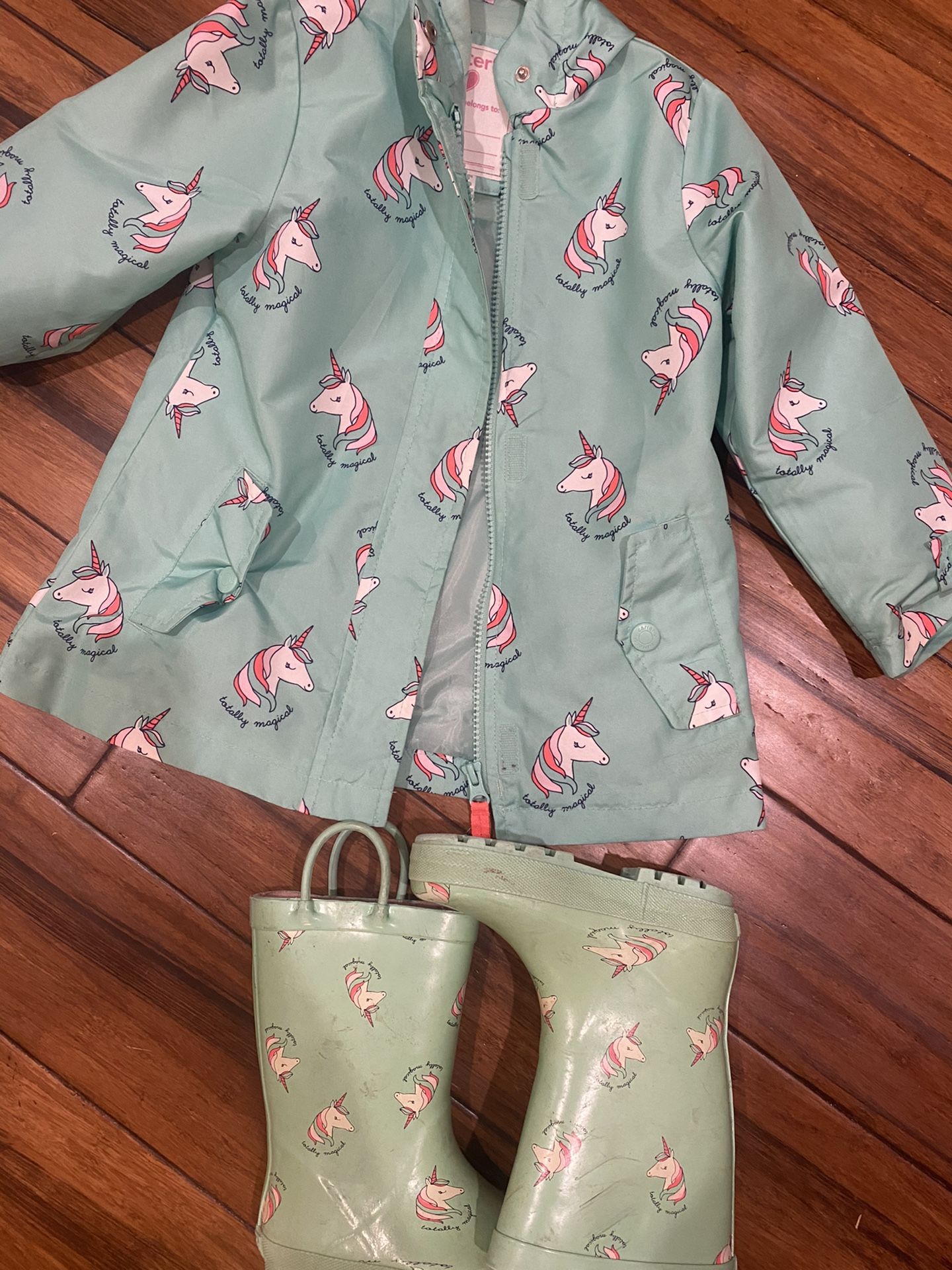 Girls Rain Coat With Boots