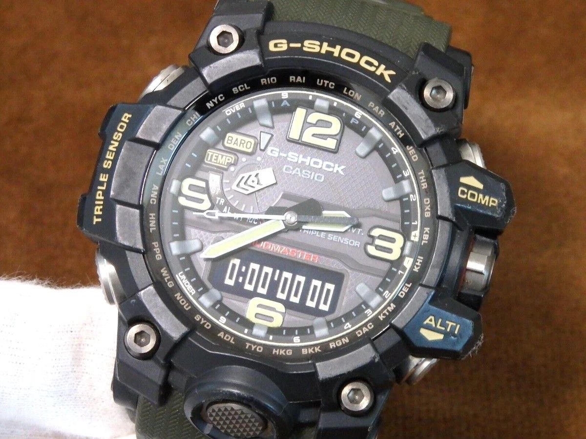 CASIO G-SHOCK MUDMASTER GWG-1000-1AJF Green Belt Customized Made in JAPAN