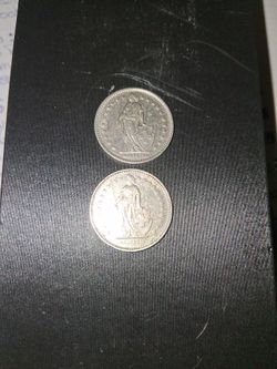 2 Swiss  Coin  1974/1994