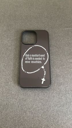 Personalized religious themed iPhone 12–18 and Samsung 23 - 25 Ultra cell phone cases.