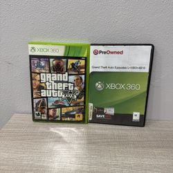 Xbox 360 Grand Theft Auto V And GTA Episodes From Liberty City - 2 Game Lot