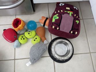 Pet Toys And Bowls -$1