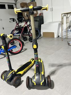 Yellow & Black Adjustable Scooter (2)