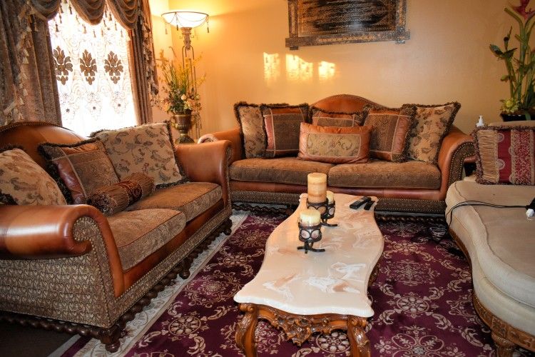 Vintage Luxury Sofa Set Couches Living Room Furniture