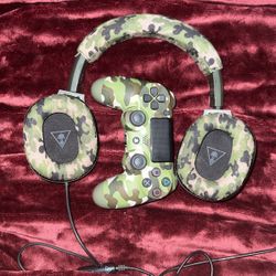 CamouflageTurtle beach mic and ps4 Controller