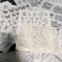Embroidery Patches New 15 Sheets 