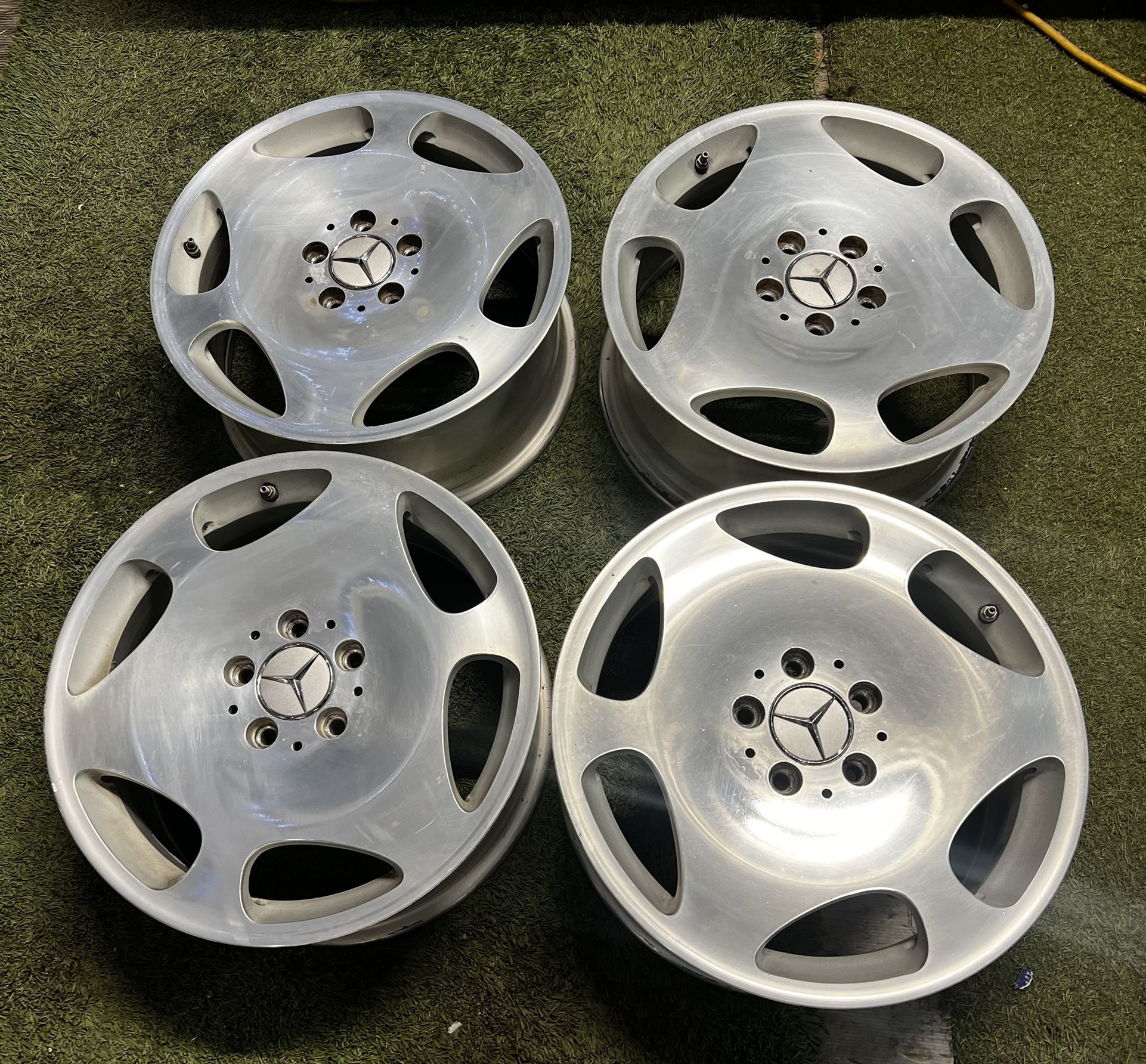 MERCEDES 17” ALUMINUM - POLISH WHEELS W220 S600-500 🇧🇪🇧🇪🇧🇪🇧🇪
