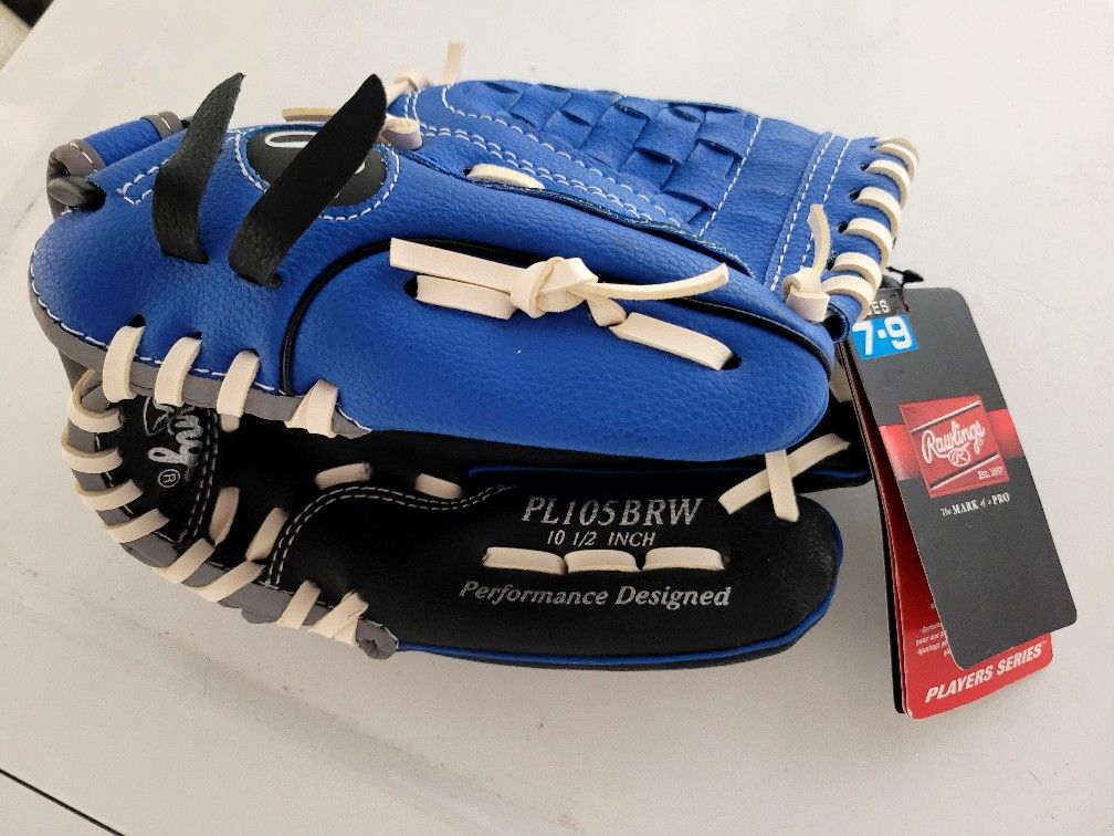 Baseball Glove Youth Rawlings PL105BRW 10 1/2" Player Series RHT age 7-10