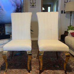 2 High End Dining Chairs