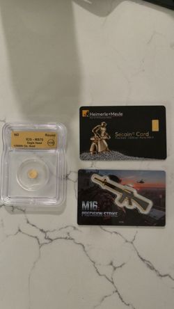 Lot of 3 999.9 fine gold