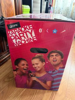 gpx karaoke party machine with bluetooth