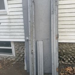 Commercial metal door