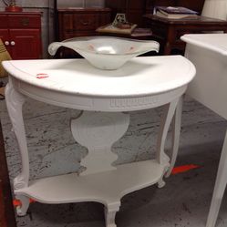 Three White Tables For Sale 