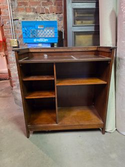 Wooden Console with Adjustable shelves