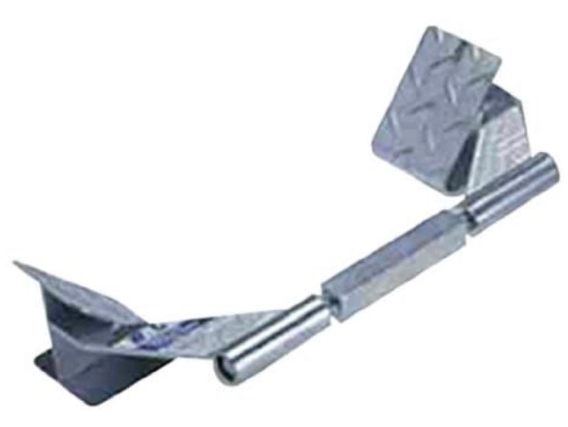 Bal Tire Chock for single axel trailer