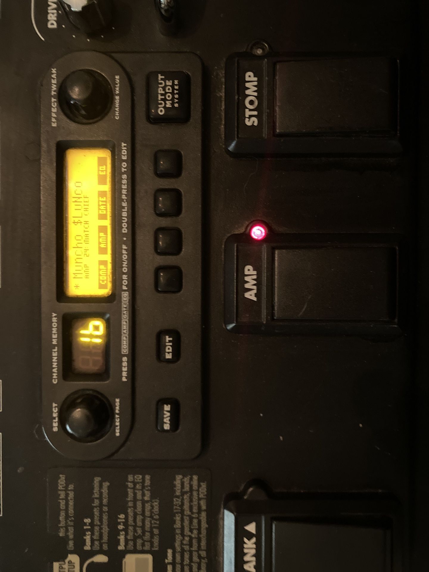 Line 6 POD Multi-fx/amp modeler 