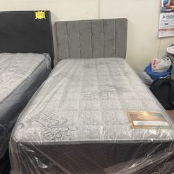 Nice Twin bed with new mattress and boxspring included
