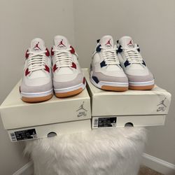 Jordan 4 Navy And varsity Red Size 13