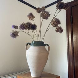 Authentic Early 1900s Antique Italian Or Turkish Olive Oil Terracotta Pot