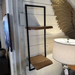 Natural Iron Double Wall Shelf