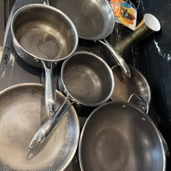 USED HEXLAD POTS AND PANS 