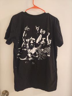 LIKE NEW Iggy Pop From The Stooges Official Merch 2-Sided Mens Black T-Shirt Size Large(SE San Diego)