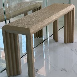 LANE Furniture Console Table With Textured Surface