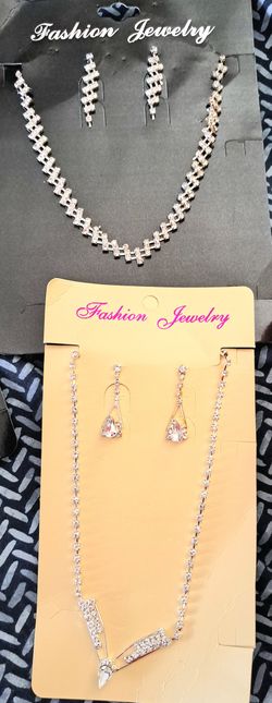Drop Necklace And Earrings